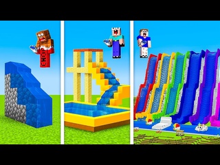 [vladus] nub and about the epic water slides in minecraft built