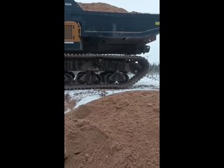 interesting dump truck with a turning body